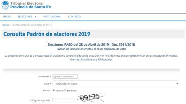 Para consultar es necesario el número de DNI.