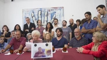 Estela de Carlotto encabezó la conferencia de prensa.