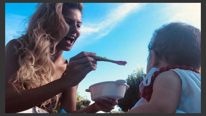 La China Suárez contó que la hijita es vegetariana como ella.