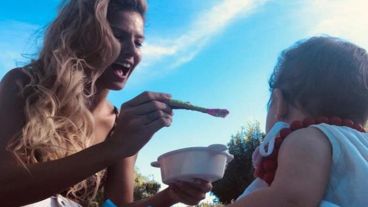 La China Suárez contó que la hijita es vegetariana como ella.