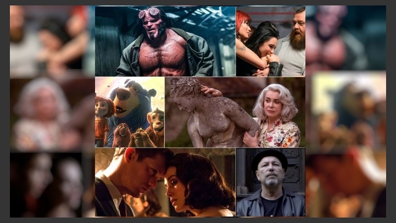 “Hellboy”, “Luchando con mi familia”, “Parque mágico”, La última locura de Claire Darling” y “Viviendo con el enemigo”.