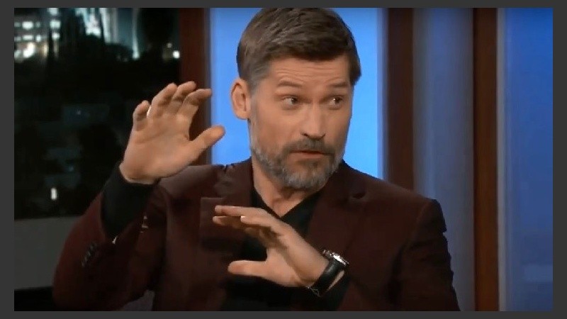 Coster-Waldau dio una entrevista televisiva en Estados Unidos.