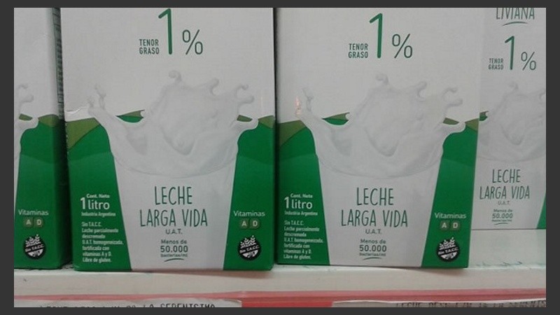 La cajas de leche larga vida no están en todas las góndolas.