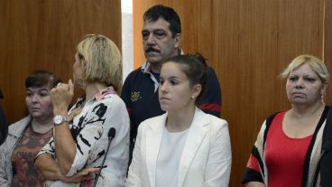Los principales imputados en el juicio por la desaparición de Paula Perassi.