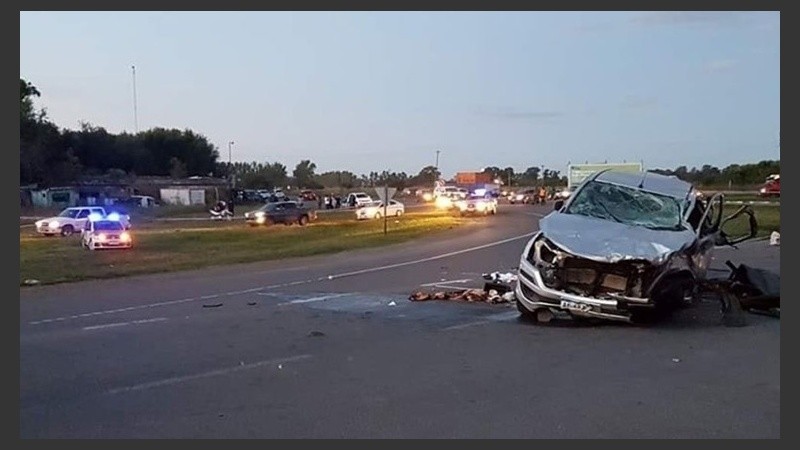 El siniestro vial ocurrió en la ruta 7.