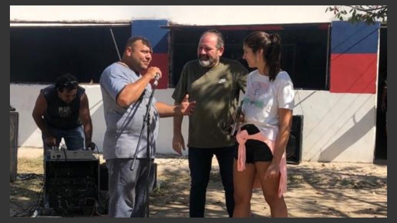 El edil estuvo de visita en el Club Arroyito Oeste en Empalme Graneros.