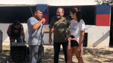 El edil estuvo de visita en el Club Arroyito Oeste en Empalme Graneros.