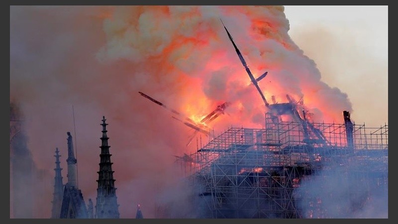 El área central fue la que primero ardió.