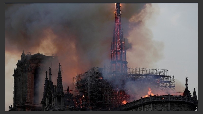 El área central fue la que primero ardió.