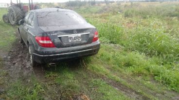 El rescate del auto de Esteban Fuertes.