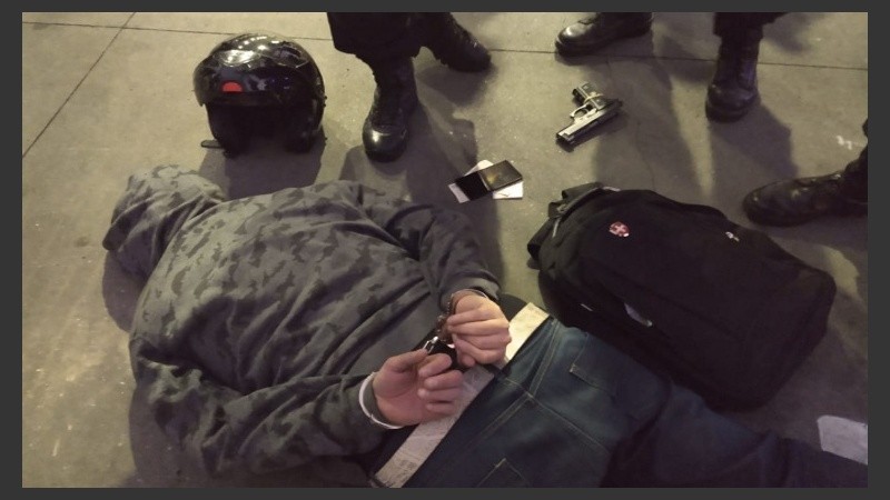 La persecución terminó con tres detenidos.