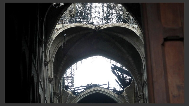 La estructura quedó en pie; la cubierta fue la que más sufrió.