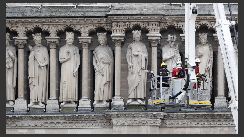 La estructura quedó en pie; la cubierta fue la que más sufrió.