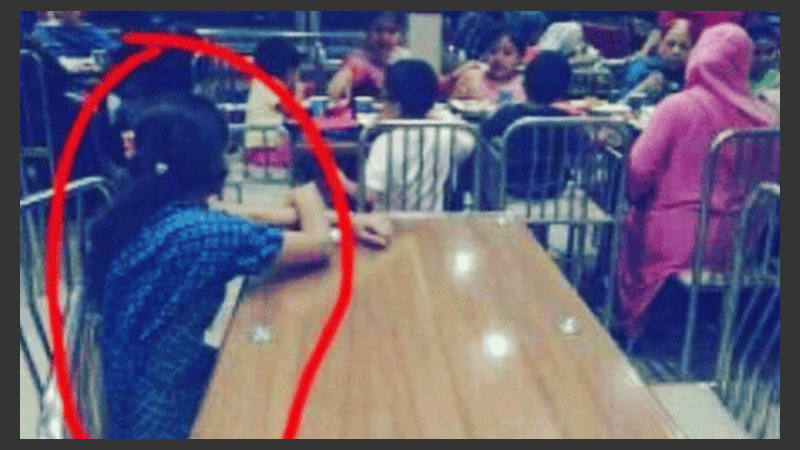 La foto de Michael Fanny que generó indignación.