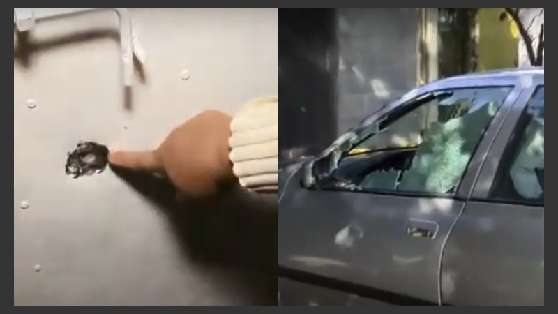 Así quedó el domicilio y el vehículo de la mujer que denunció a sus familiares por venta de droga.