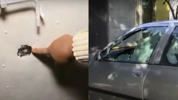 Así quedó el domicilio y el vehículo de la mujer que denunció a sus familiares por venta de droga.