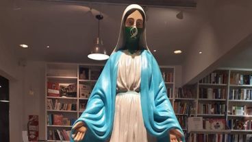 La polémica imagen que se exhibe en Buenos Aires.