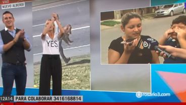 La alegría en el piso de El Tres por la aparición de "Tomi".