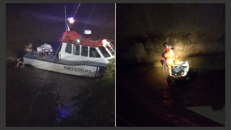 Fotos de los rescates que hizo Prefectura. 