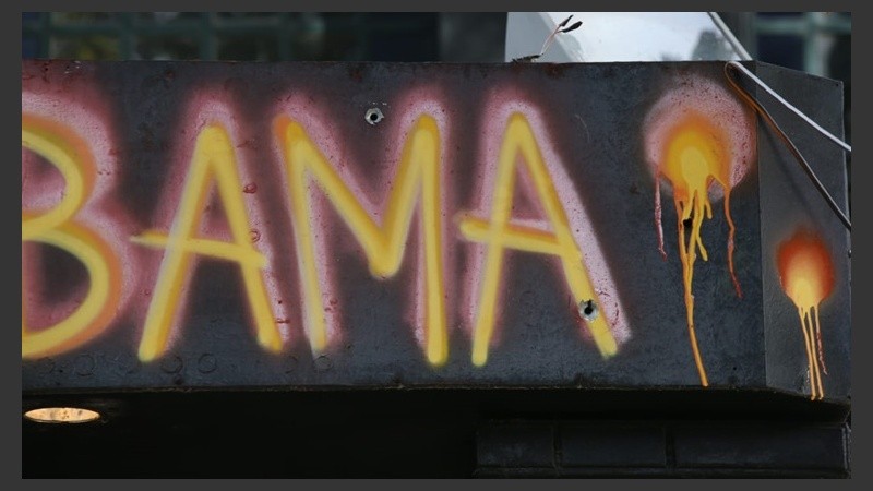 Secuelas del ataque en el bar de Pichincha.