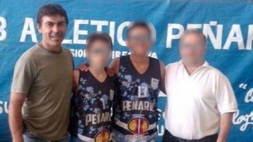 Carlos Moriggia (primero a la izquierda) tenía 52 años.