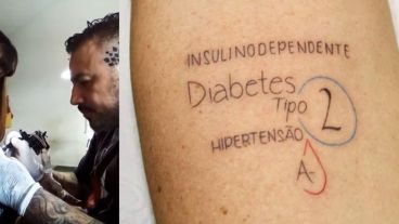 Uno de los tatuajes realizados que puede salvar una vida.