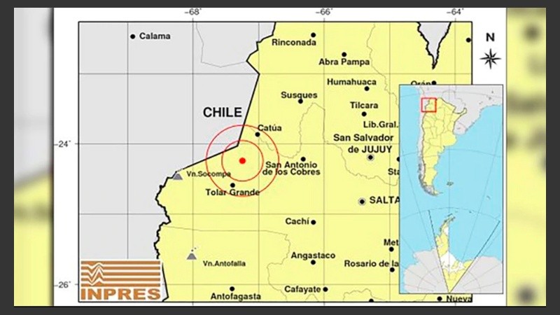 Ocurrió a 187 kilómetros de profundidad.