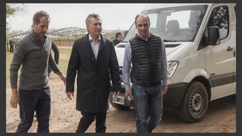 Macri fue recibido por Corral en la previa a las elecciones en Santa Fe.