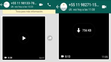 Los videos circularon por WhatsApp.