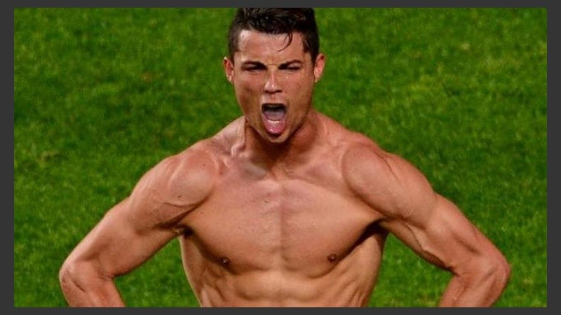 Ronaldo promociona su marca de ropa interior. 