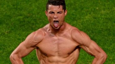 Ronaldo promociona su marca de ropa interior.