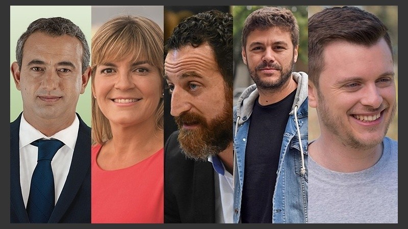 Los principales precandidatos a intendente.