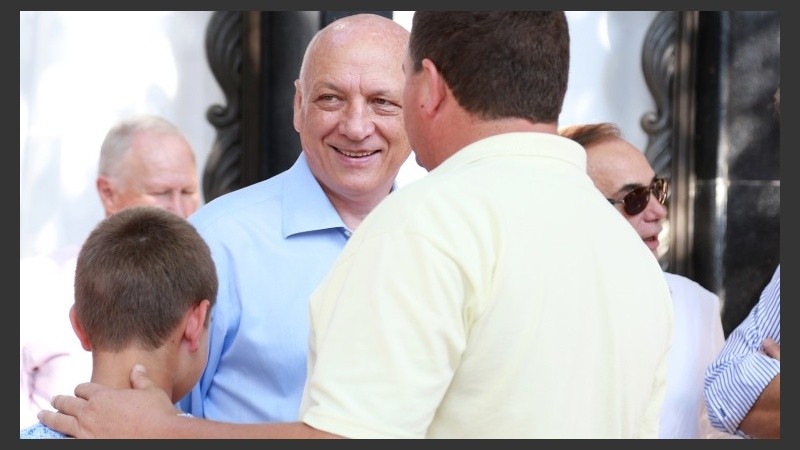 Bonfatti en un acto de cierre de campaña.