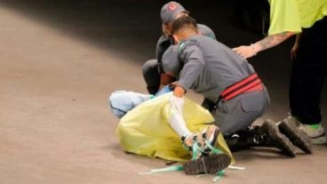 El modelo murió en la pasarela.