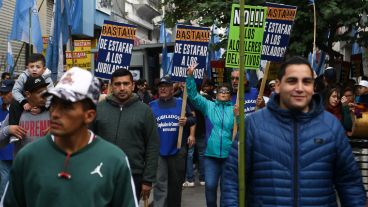 Hubo concentraciones y movilizaciones por el centro de la ciudad.