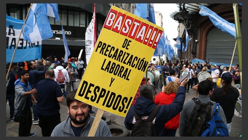 Hubo concentraciones y movilizaciones por el centro de la ciudad.