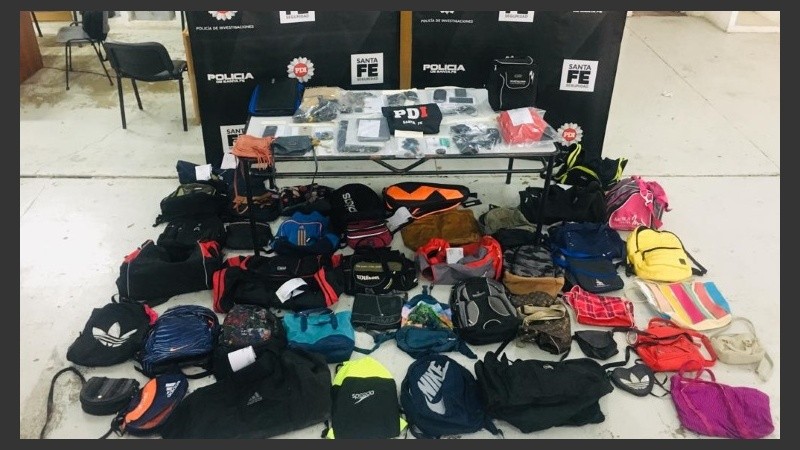 Los objetos recuperados se pueden reconocer al Lamadrid al 500. 