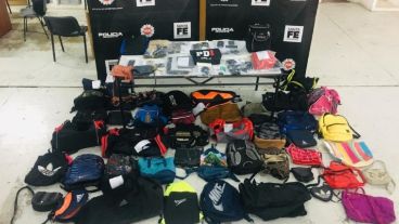 Los objetos recuperados se pueden reconocer al Lamadrid al 500.