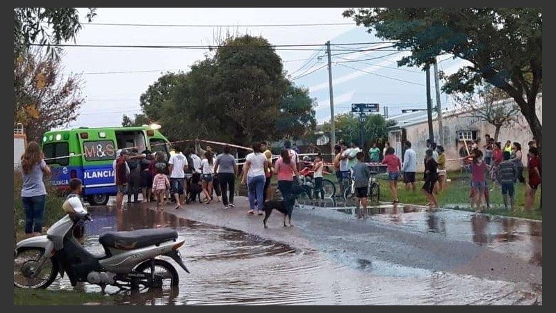 El barrio Los Troncos fue uno de los más anegados de la ciudad.