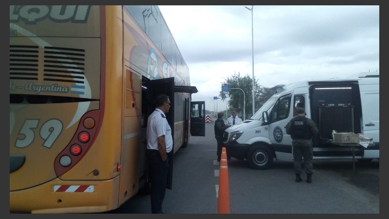 El control se hizo a la altura del peaje Aldao.