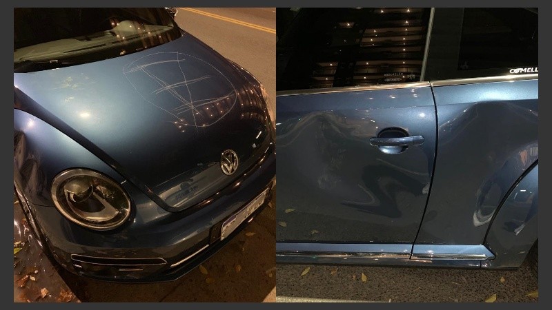 Video: le destrozó el auto porque estacionó frente a su garaje | Rosario3