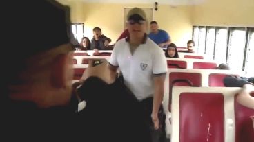 Una imagen del video que publicó el ministerio de Seguridad.