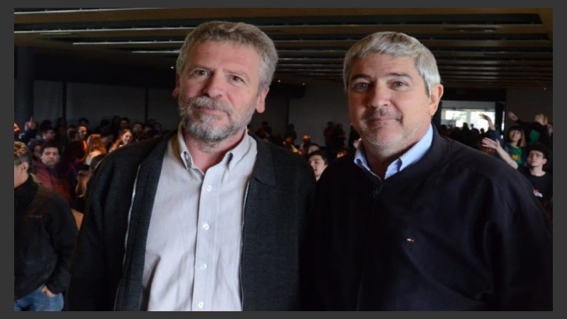 Adolfo Del Río, el decano relecto, y Jorge Lattanzi, flamante vicedecano.