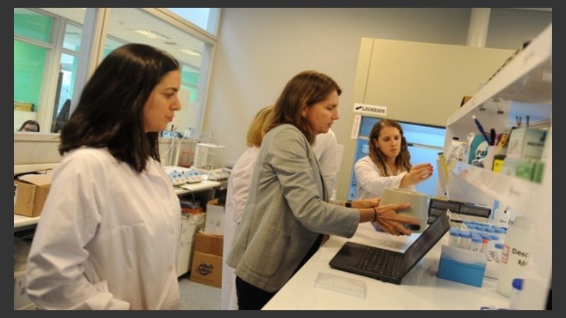 Investigadoras del equipo de la bióloga Marina Simian.