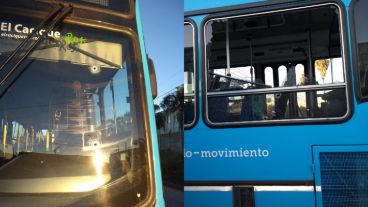 Así quedaron las unidades baleadas.