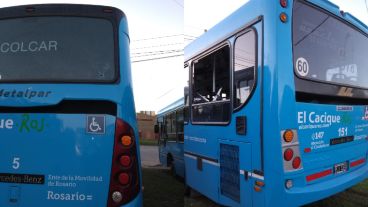 Así quedaron las unidades baleadas.