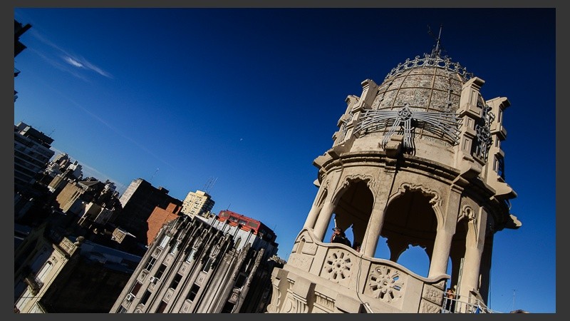 La cúpula del Palacio Cabanellas en san Luis y Sarmiento.