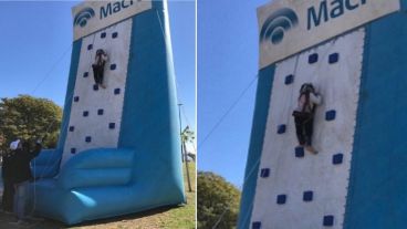 El espacio recreativo de Banco Macro en Balcarce y el Río.