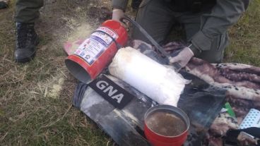 Gendarmes realizaron el operativo a la altura de Luis Palacios.