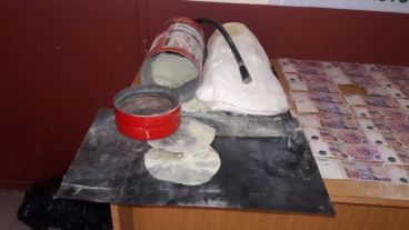 Gendarmes realizaron el operativo a la altura de Luis Palacios.